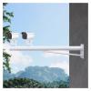 19.7-78.7in Overlength Surveillance Stand, Outdoor Wall-mounted Security Camera Holder for Parking Lot/Farm, White Camera Mounting Pole Easy Install(B,0.5m-1 3/5 ft) view 1