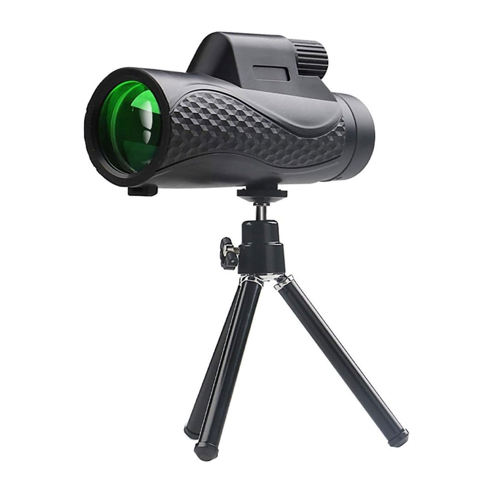 10X42 Monocular Telescope - High Power Scope with Smartphone Holder and Tripod for Bird Watching, Adults Use