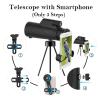 10X42 Monocular Telescope - High Power Scope with Smartphone Holder and Tripod for Bird Watching, Adults Use view 3