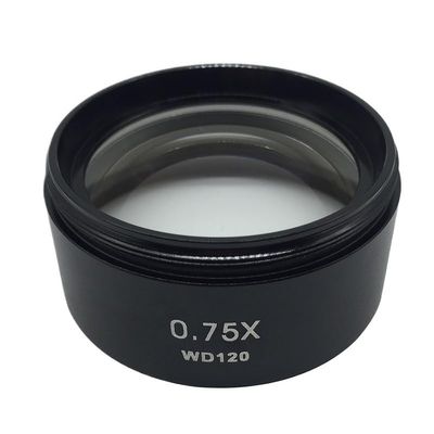 1pc 0.3X 0.5X 0.75X 1X 1.5X 2X Barlow AUX Objective Lens Working Distance Auxiliary Lens F/Stereo Microscope Thread 1-7/8" M48*0.75(0.3X)