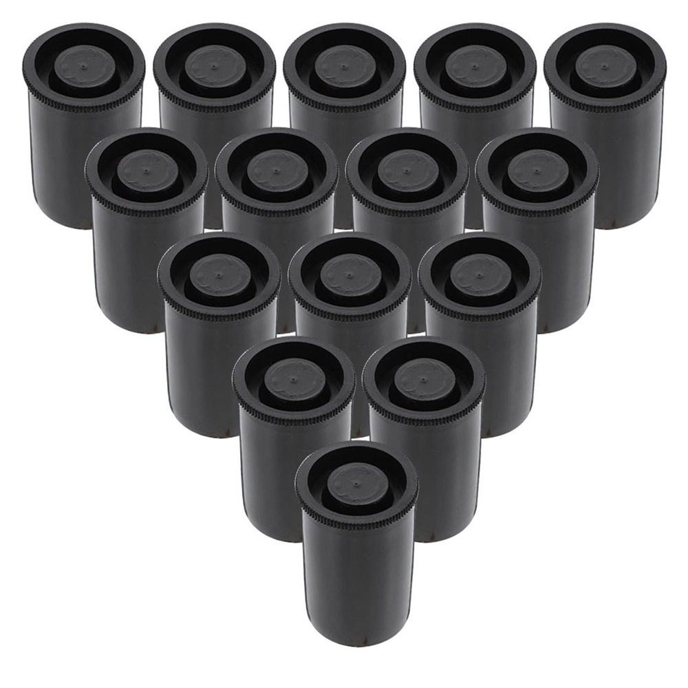 DOITOOL 30pcs Empty Film Canisters with Caps PE Camera Reel Storage Cases Organizer for Film Fishing Bait Small Items Photographic Accessories
