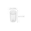 DIYEAH 50pcs Clear Plastic Refillable Storage Jars with Caps Portable Round Containers Portable Travel Film Storage Negative Tubes view 2