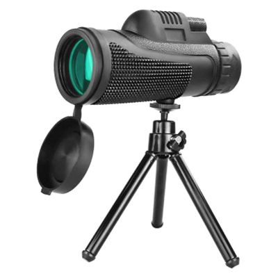40x60 Waterproof Fogproof Monocular Telescope - HD High Power Scope with Compass, Smartphone Holder, Tripod for Bird Watching