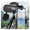 40x60 Waterproof Fogproof Monocular Telescope - HD High Power Scope with Compass, Smartphone Holder, Tripod for Bird Watching view 4