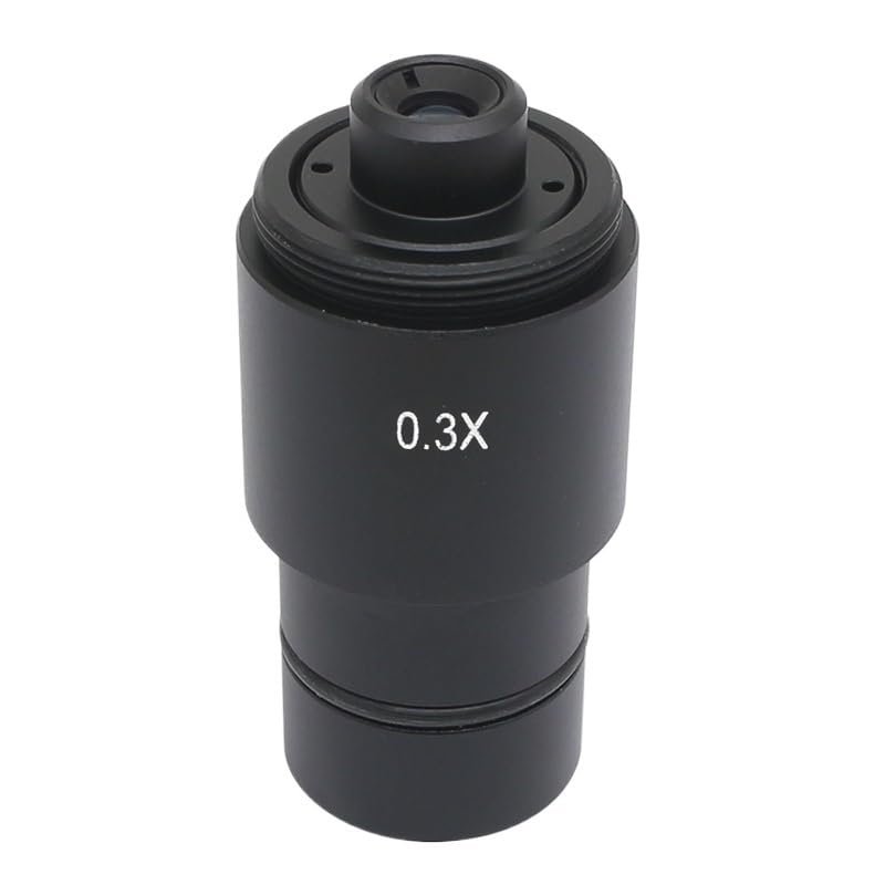 1pc 0.3X/0.4X/0.5X C-Mount Adapter Lens F CCD CMOS Industrial Camera Digital Eyepiece Connected with Microscope Reduction Relay Lens(0.3X-C-Mount)
