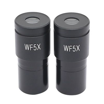 1pc Biological Microscope Eyepiece WF5 WF10 WF15 WF16 WF20 WF25 Mounting 23.2mm Wide Field Optical Lens Microscope Accessories(WF5X-20mm)