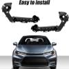 1 Pair Left and Right Side Front Bumper Mounting Support Bracket Fits for 2019 2020 2021 Toyota Corolla LE XLE Replaces 52116-02460 52115-02480 view 4