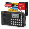 PRUNUS J168 AM FM Radio Bluetooth Speaker, Preset, Excellent Reception, TF Card Playback, Sleep Timer, USB C Charging, Headphone Jack, Long Antenna, Digital Radio AM FM view 1