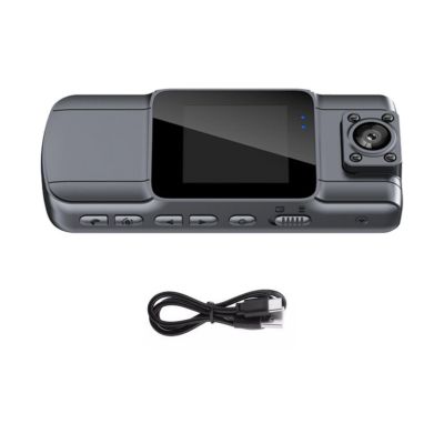 DBEIXIWEI Mini Body Camera 1080P HD with 180 Rotatable Lens & 155 Wide-Angle Lens Infrared Night Vision Support 4128GB TF Card