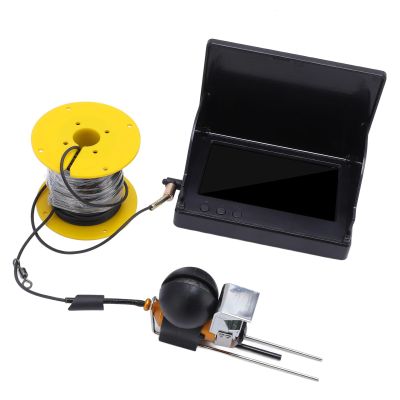 GOWENIC Underwater Fishing Camera, 1080P HD 5MP 220 Degree Wide Angle 4.3in Screen 1500cd Brightness Fish Finder Camera with 30m Cable, for Raft Platform Ice Fishing Aquaculture