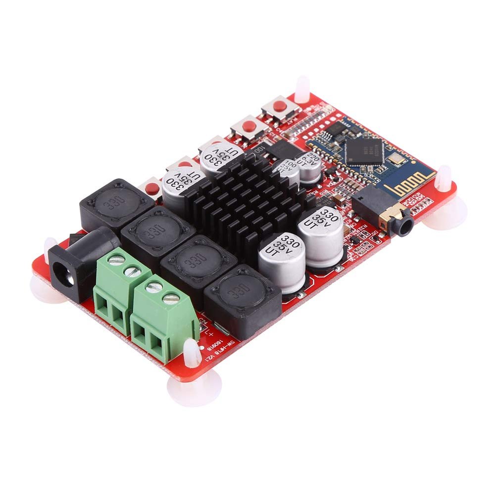 Fafeicy TDA7492 4.0 Amplifier Board 50W+50W Dual Channel Stereo Audio Receivers Microphone Input CSR8635 Module Audio PreAmp Board for Home Speakers DIY
