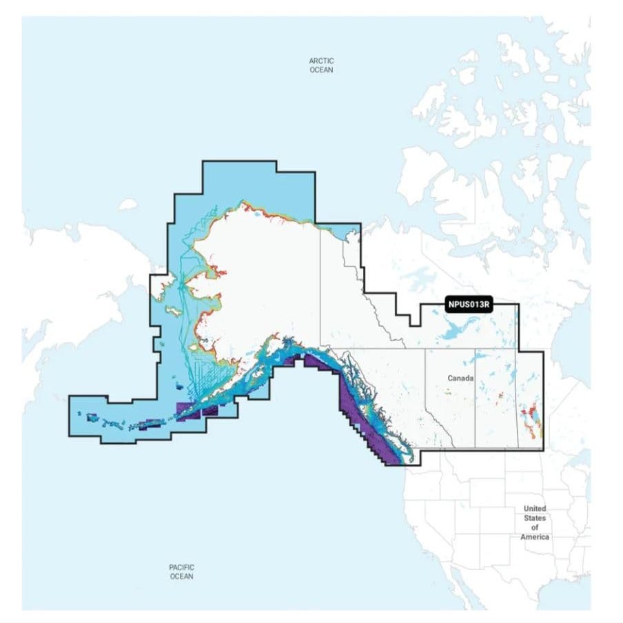 Marine GPS Chart - Canada West and Alaska Coverage | On SD/Micro-SD Card