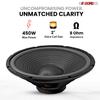 5 CORE 15 Inch Subwoofer Pair 450W Max PA DJ Audio Sub Woofer Speaker 8 Ohm Deep Bass Replacement Component Subwoofers for Pro Audio Use - WF 15 140 8 view 2