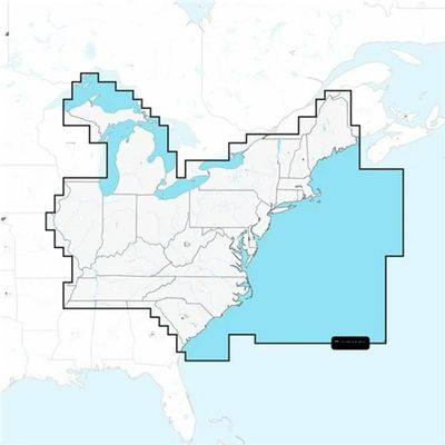 Marine Cartography - US East Lakes Rivers and Coastal NAUS007R | SD/Micro-SD with SonarChart Live Mapping | High-Resolution Shading and Dock-to-Dock Guidance