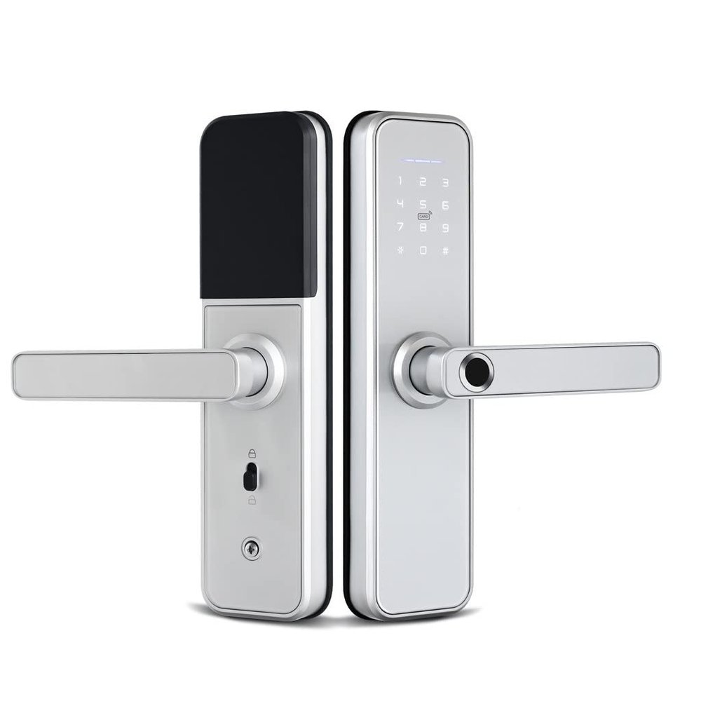 Tuya Smart Fingerprint Door Lock Safe Digital Electronic with APP Password Unlock for Home Security