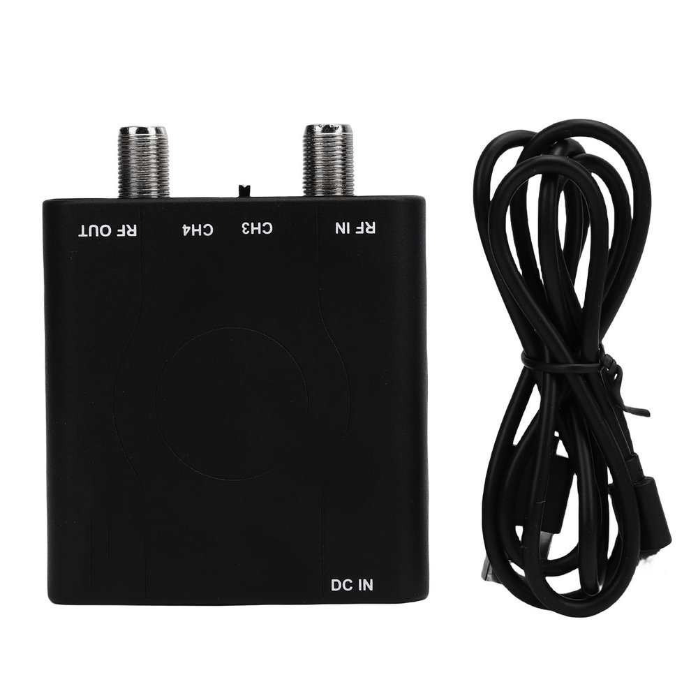 DirectNine Basics HDMI RF Modulator Adapter, HDMI to RF Modulator, 1080P PAL Control HD Multimedia Coaxial Converter for NTSC Format Output Home TV Game Console