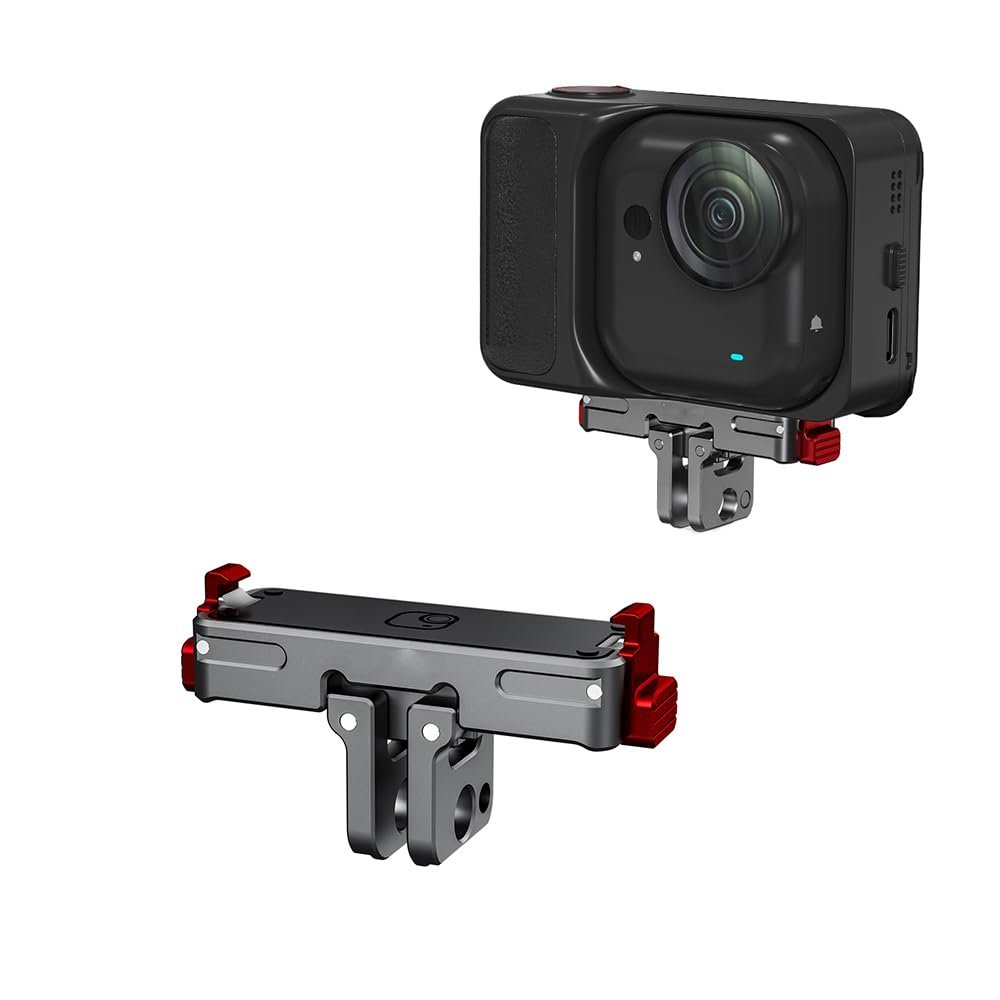 Aluminum Alloy Folding Adapter Mount Suitable for Insta 360 GO Ultra Camera Lightweight Magnetic Quick-Release Base