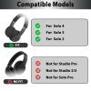 Adhiper 2-in-1 Silicone Sweat Case Cover for Beats Solo 4 & Solo 3 Headphones, Soft Non-Slip Earpad Covers & Zipper Headband Cover Solo4 Solo3 Accessories, Waterproof & Sweatproof - Black view 2