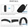 Adhiper 2-in-1 Silicone Sweat Case Cover for Beats Solo 4 & Solo 3 Headphones, Soft Non-Slip Earpad Covers & Zipper Headband Cover Solo4 Solo3 Accessories, Waterproof & Sweatproof - Black view 4