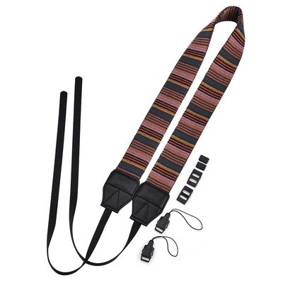 Dioche Camera Strap, Universal 1cm Wide Camera Straps For Photographers Camera Neck Strap Colorful Polyester Fabric Shoulder Neck Camera Belt Strap for Camera (Interface color)