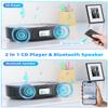 Portable CD PlayerCD Player with Speaker Remote ControlSupport FM RadioBlack view 3
