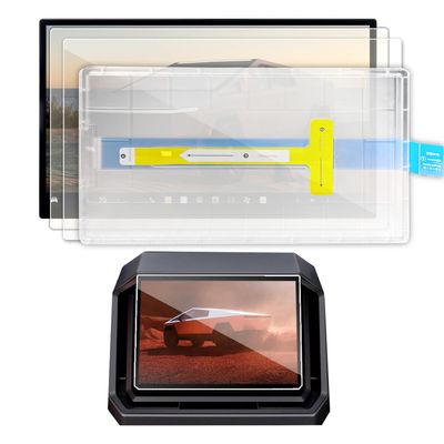 2PCS Matte 2025 Tesla Cybertruck Screen Protector Compatible with Cybertruck Tesla 2024 Front & Back Screen Protector 18.5&9.4 Rear Seat Display Nav. Matte&Rear Screen Anti Glare/Anti Fingerprint (2)