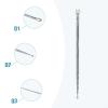 5.6M Telescopic Antenna 14 Section Stainless Steel Ham Radio Shortwave For Amateur Radio DIY M10 Thread view 2