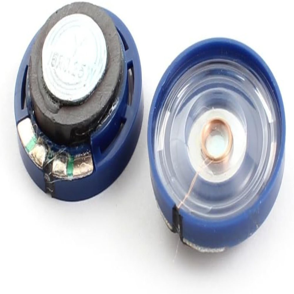 2Pcs 0.25W Speaker Repair 16 ohm Magnetic Electronic Speaker Speaker Repair Accessories Loudspeaker Blue