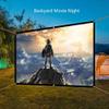 100/120/150 Inch Portable Projector Screen, 169 Outdoor Foldable Anti-Crease Washable Polyester Projection Movie Screen for Movie Night, Camping(150 inch 16: 9) view 2