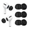 3 Pairs Replacement Ear Tips for Airpods Pro 2nd and Airpods Pro Generation with Portable Storage Box, Noise Reduction Hole & Built-in Dust Guard Screen, Silicone Ear Tips for Airpods Pro(Black, M) view 1