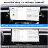 cybtkcar for Tesla Screen Swivel Mount Model Y Juniper Model 3 Highland 2025 2026 Center Console Screen Rotating Swivel Bracket Holder Model Y Refresh Accessories 2 Way Rotation Adjustment Black view 2