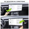 cybtkcar for Tesla Screen Swivel Mount Model Y Juniper Model 3 Highland 2025 2026 Center Console Screen Rotating Swivel Bracket Holder Model Y Refresh Accessories 2 Way Rotation Adjustment Black view 3