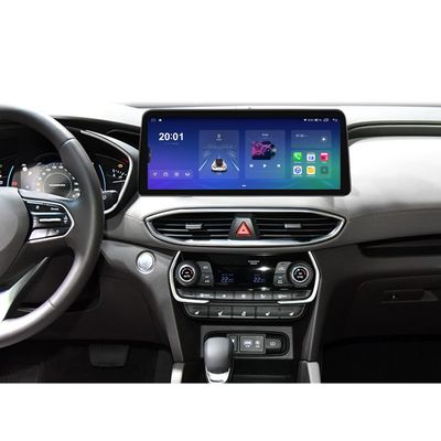 12.3" Android Car Stereo for Hyundai Santa Fe 2017-2021 Wireless Apple Carplay Android Auto Car Radio Bluetooth Head Unit QLED Touch Screen 1920x720 GPS Navigation WiFi (8-128GB Plus)