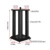 Audio Stand Audio Stand Metal Base Tray Frame Surround Desktop Stand Multimedia Stand Floor Speaker Stand 2 Black Speaker Wall mounts(S-50) view 2