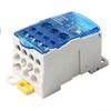 FABULETTA Power Junction Box Distribution Terminal Block Connector 80A-500A DIN Rail Blue Single Pole Splitter Box Terminal Rail(250A) view 1
