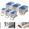 FABULETTA Power Junction Box Distribution Terminal Block Connector 80A-500A DIN Rail Blue Single Pole Splitter Box Terminal Rail(250A) view 3