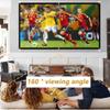 100 Inch Projector Screen for Indoor Outdoor, 16:9 4K Washable Foldable Thick Canvas Movie Screen 120 Inch for Home Theater, Camping, Front Rear Projection(150 inch 16: 9) view 3