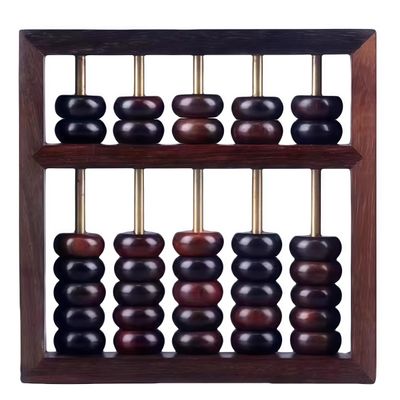 Natural Wood Abacus, Vintage Oriental Calculator, Chinese Decor & Gift