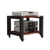 Audio Stand Audio Stand Roller TV Stand Media Components Multi-Layer Audio Stand Speaker Stand 2/3/4 Layer (Teak Color) Speaker Wall mounts(S1) view 1