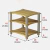 Audio Stand Audio Stand Stand Media Equipment Floor Stand Speaker Stand with Shock Absorption Foot Nail Shelf Small Bookshelf 1/2/3 Layer Speaker Wall mounts(A,3) view 2