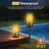 CaoMuKin Outdoor Speakers, Portable Wireless Speaker with Flame Lights, Multi-Sync up to 100 Speakers Auto-Pairing HD Stereo Sound Waterproof, Hook for Patio Yard Porch, Gifts for Men Women view 4