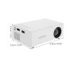 Angoily Portable Travel Mini Projector: Small Pocket LED Projectors for Home Theater Travel Bedroom Garden Backyard Movie Videos Supplies view 4