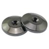 BLLNDX 4PCS 24K Nickel Plated Speaker Spike Pads 5x25mm Isolation Mounting Conical Base Shock Absorbing Copper Feet for Turntables Subwoofers CD-DVD Players Black view 2