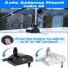 BLUEWING Auto Antenna Mount Cobia 58 with Button Adjustment 6061 Aluminum Alloy Antenna Mount Base for Fishing Boat, Black view 3