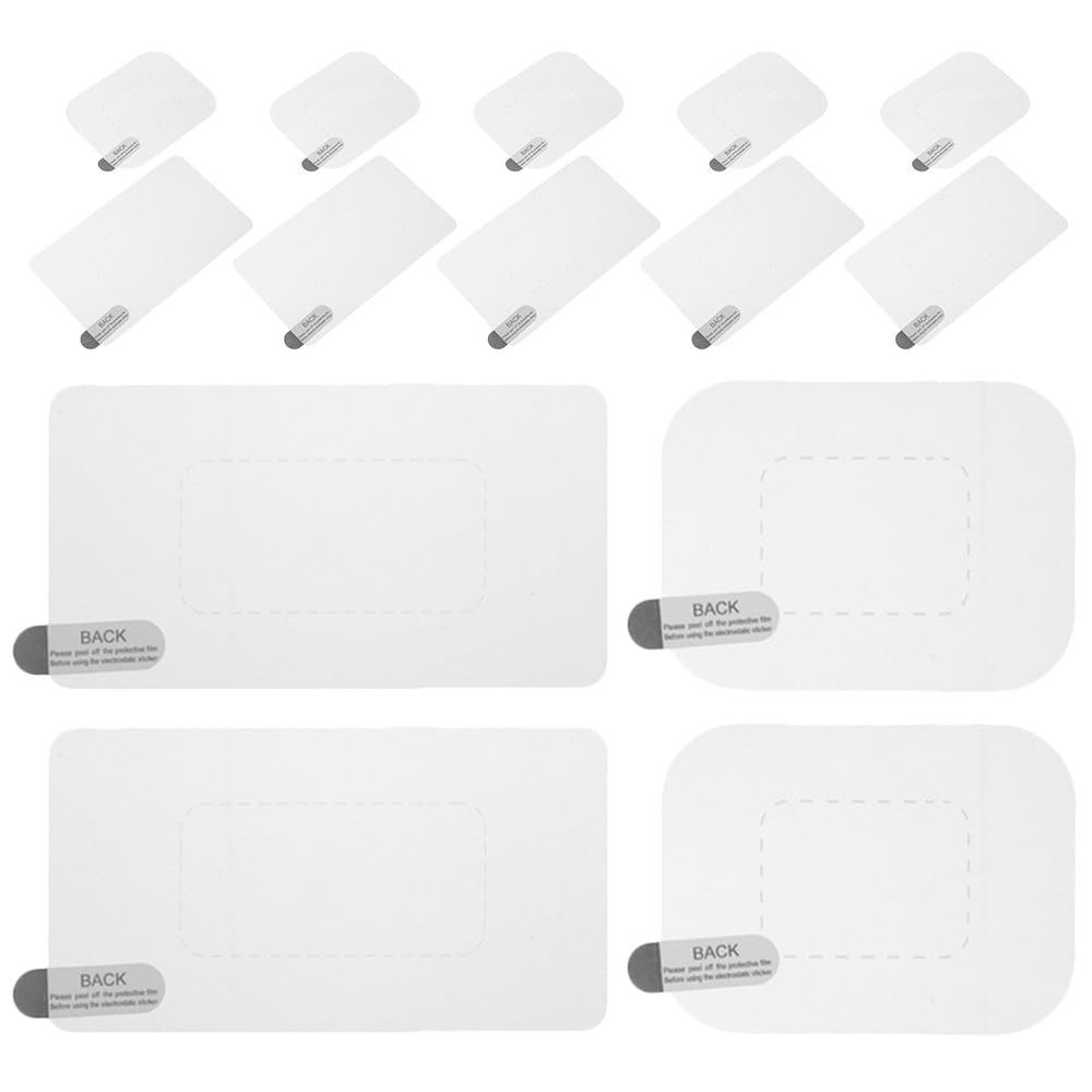ABOOFAN 20pcs Dash Cam Electrostatic Film: Protective Adhesive Clear Windshield Sticker Flexible Positioning for Dash Cam Mounting Car Glass Installation