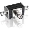 2 Way CB/HAM Antenna Coax Switch - 1 Input & 2 Outputs, 100W 0-30MHz Aluminum Alloy BNC Coaxial Antenna Switches for Ham Radio view 1