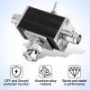 2 Way CB/HAM Antenna Coax Switch - 1 Input & 2 Outputs, 100W 0-30MHz Aluminum Alloy BNC Coaxial Antenna Switches for Ham Radio view 3