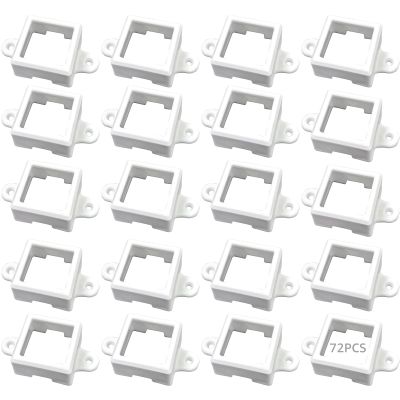 Brackets Mounting 72 Pcs, for Outdoor Led Lights, Weather Resistant, Easy Installation, with Screws, Various Surfaces Fits