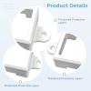 Brackets Mounting 72 Pcs, for Outdoor Led Lights, Weather Resistant, Easy Installation, with Screws, Various Surfaces Fits view 2