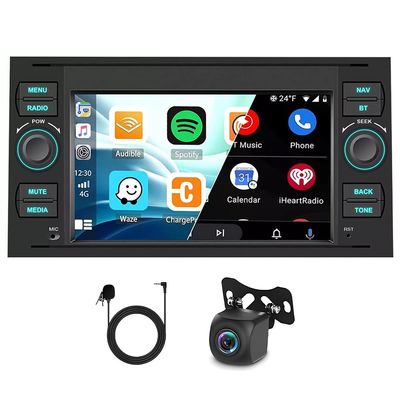 2+64G Android 14 Car Stereo for Ford Transit Mk7 2007-2013, 7 inch Touch Screen Radio Upgrade for Ford Transit Connect MK7 2005-2012 with Wireless Carplay Android GPS Navigation SWC AHD Backup Camera